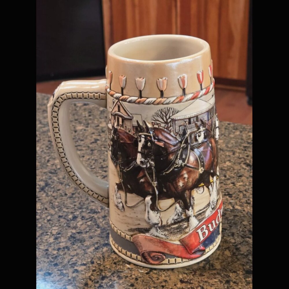 Budweiser Collector's Series Beer Stein (1986)